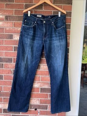 Ag Adriano Goldschmied The Protégé Men's Dark Indigo Straight Jeans 36x34